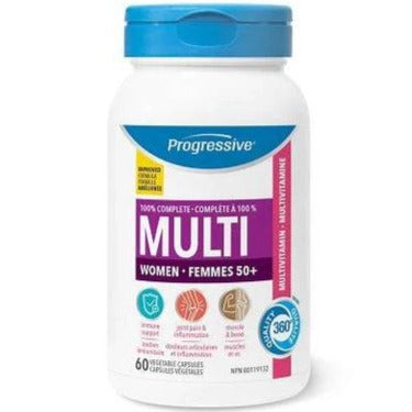 Progressive Multi Women 50+ 60 Veggie Caps Vitamins - Multivitamins at Village Vitamin Store