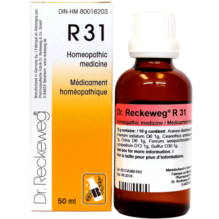 Dr. Reckeweg R31 50ML Homeopathic at Village Vitamin Store
