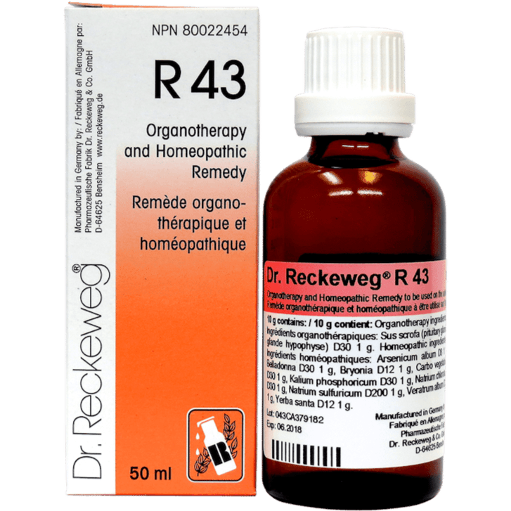 Dr. Reckeweg R43 50ML Homeopathic at Village Vitamin Store