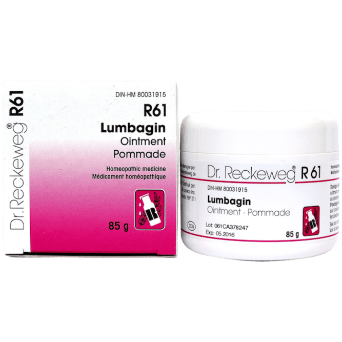 Dr. Reckeweg R61 Lumbagin Ointment 85G Homeopathic at Village Vitamin Store
