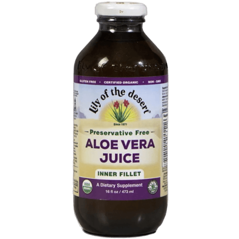 Lily Of The Desert preservative Free Inner Fillet Aloe Vera Juice 474mL *Limit of 1 Per Order* Food Items at Village Vitamin Store