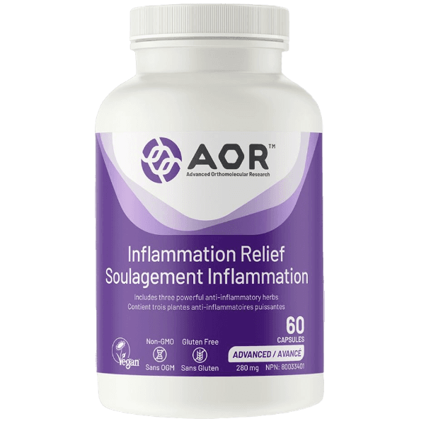 AOR Inflammation Relief 60 Capsules Supplements - Pain & Inflammation at Village Vitamin Store