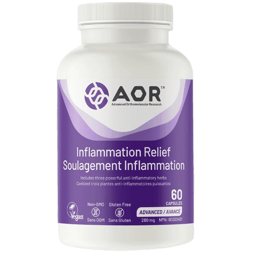 AOR Inflammation Relief 60 Capsules Supplements - Pain & Inflammation at Village Vitamin Store