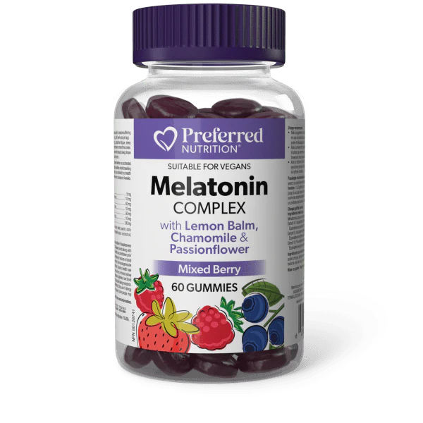 Preferred Nutrition Melatonin Complex (Mixed Berry) - 60 Gummies