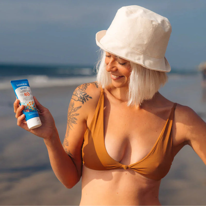 Badger Sports Sunscreen Clear Zinc SPF 40 2.9 fl.oz Unscented