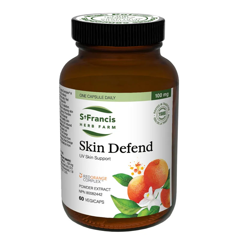 St Francis Herbs Skin Defend UV Skin SUpport 60 Vege Capsules