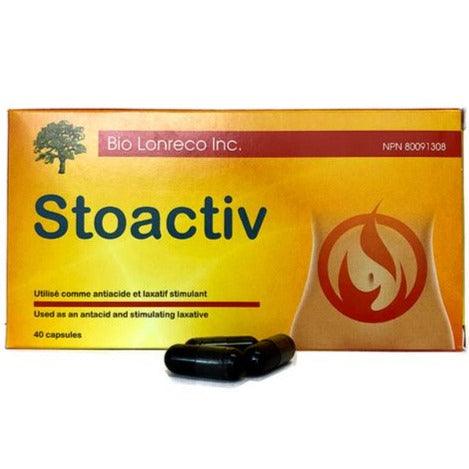 Bio Lonreco Stoactiv 40 Capsules Supplements - Digestive Health at Village Vitamin Store