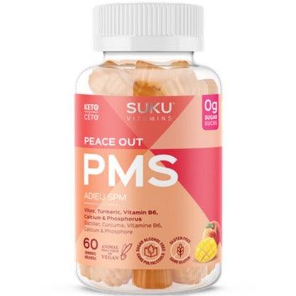 Suku Vitamins Peace Out PMS 60 gummies Supplements - Hormonal Balance at Village Vitamin Store