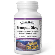 Natural Factors Stress-Relax Tranquil Sleep 90 Enteric Coated Softgels Supplements - Sleep at Village Vitamin Store