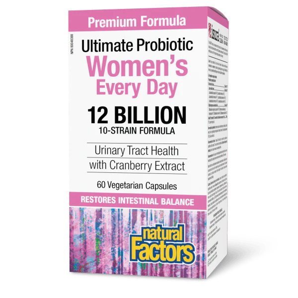 Natural Factors Women's Multi Probiotic 12 Billion 60 Veggie Caps