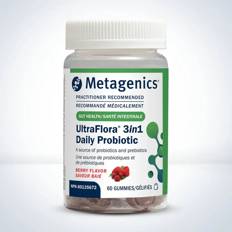 Metagenics Ultra Flora 3 in 1 Daily Probiotics 60 Gummies