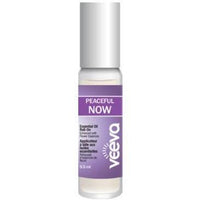 Veeva Essential Oil Roll-On enhanced with flower essences - Peaceful NOW 9.5 ml Essential Oils at Village Vitamin Store