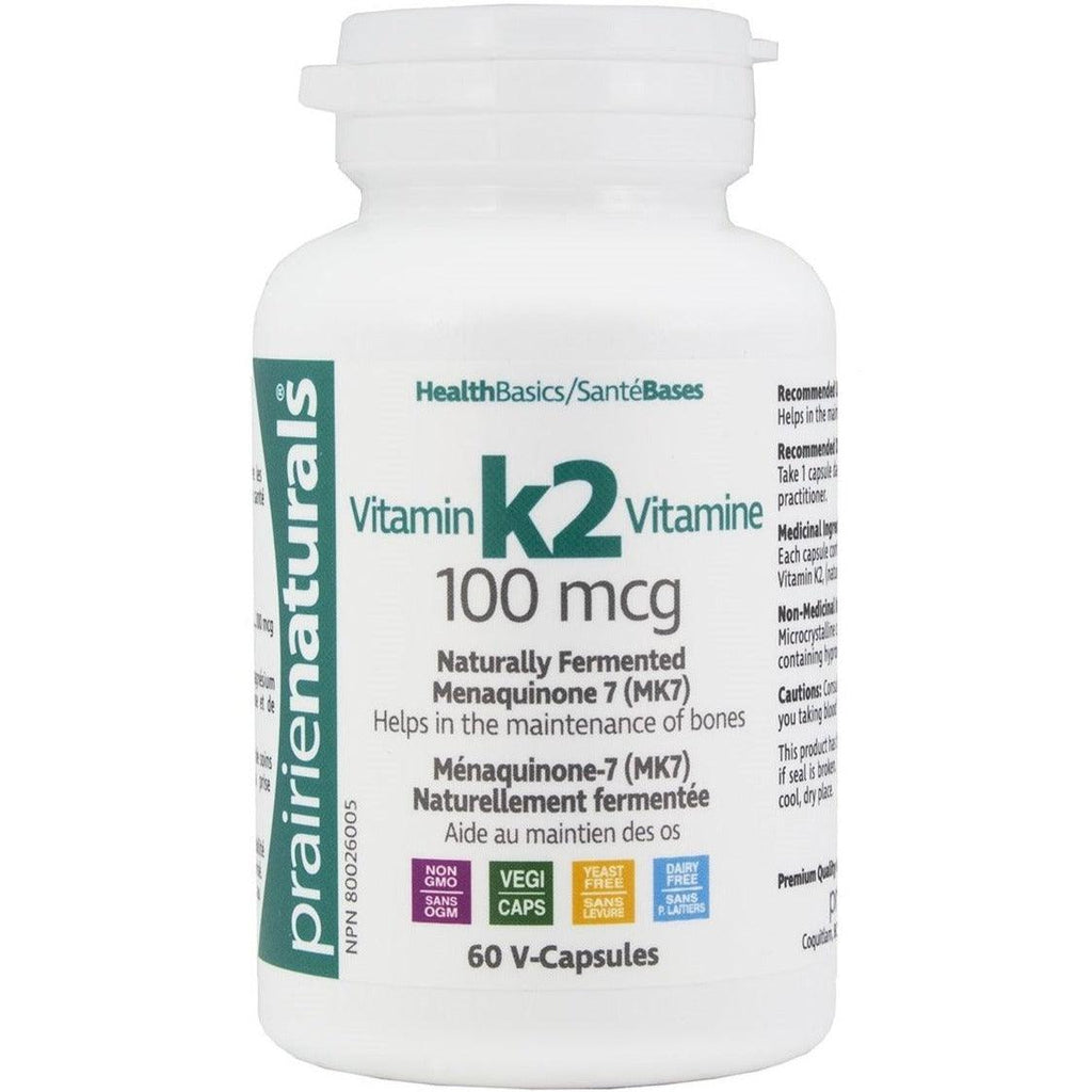 Prairie Naturals Vitamin K2 - 60 Caps Vitamins - Vitamin K at Village Vitamin Store