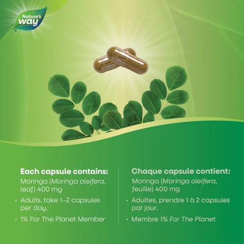 Nature's Way Moringa Leaf | Antioxidant Support | 120 Capsules