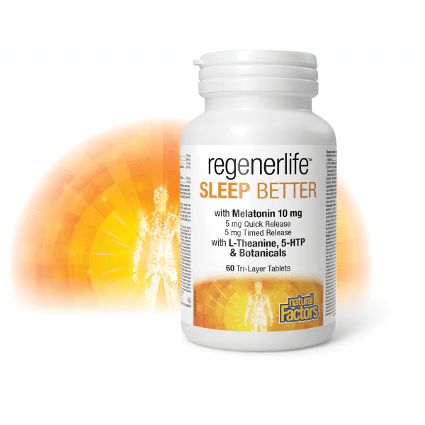 Natural Factors RegenerLife Sleep Better Tri-Layered 60 tablets