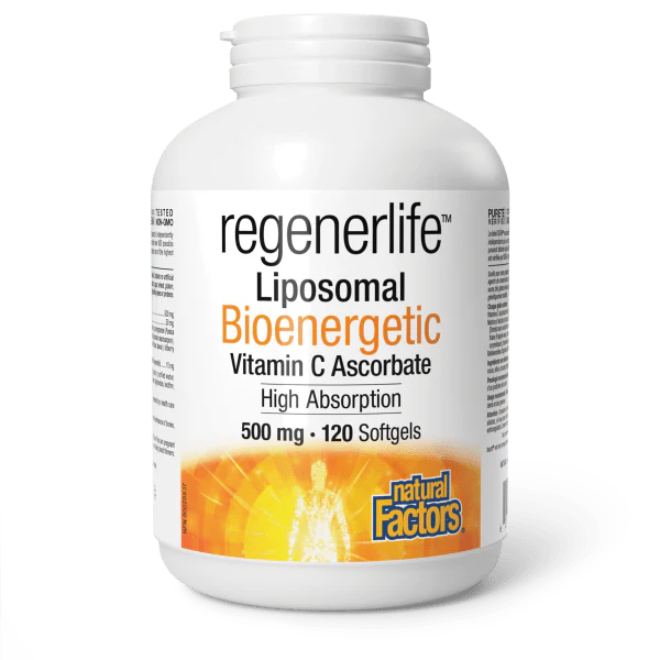 Natural Factors RegenerLife Liposomal Vitamin C 500mg 120 Softgels