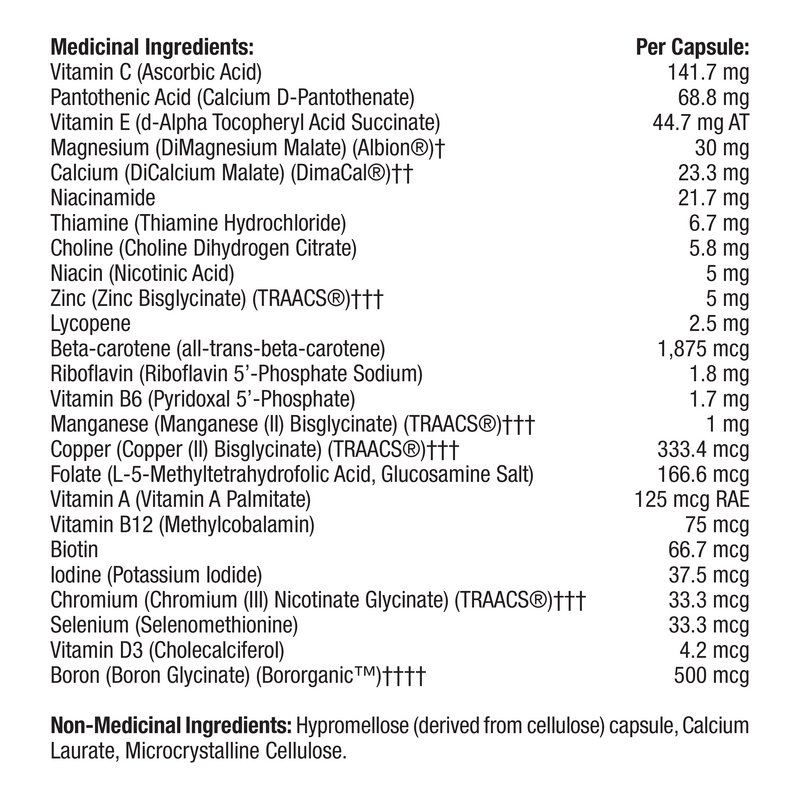 Thorne Essential Nutrients 50+ 180 capsules
