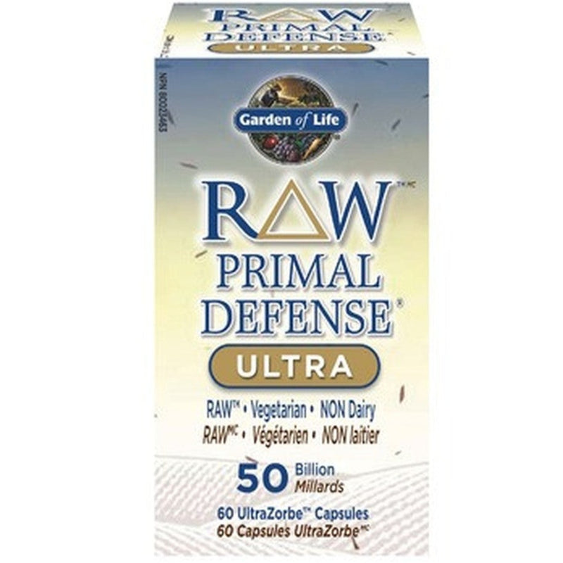 Garden of Life RAW Primal Defense Ultra 60 Caps Supplements - Probiotics at Village Vitamin Store