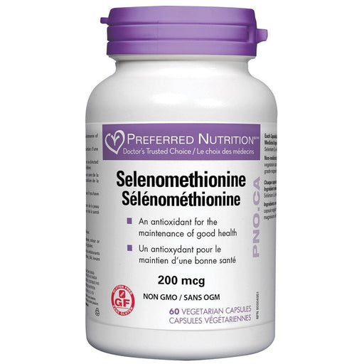 Preferred Nutrition Selenomethionine 200mcg 60 Veggie Caps Supplements at Village Vitamin Store