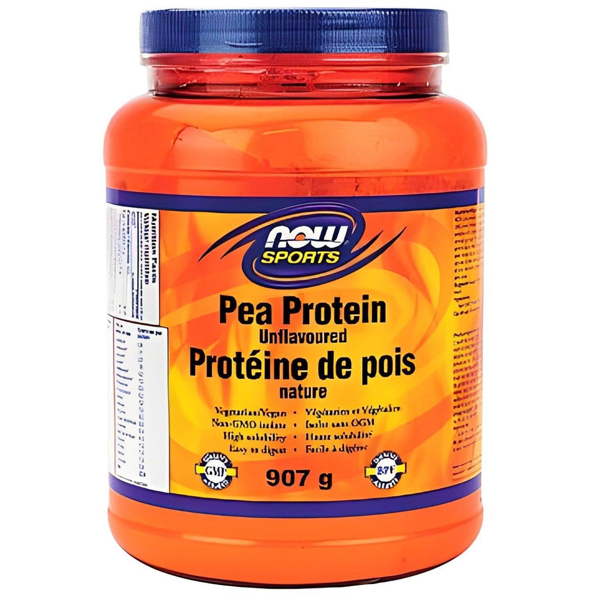 NOW Sports Pea Protein 907 gms Unflavored Supplements - Protein at Village Vitamin Store