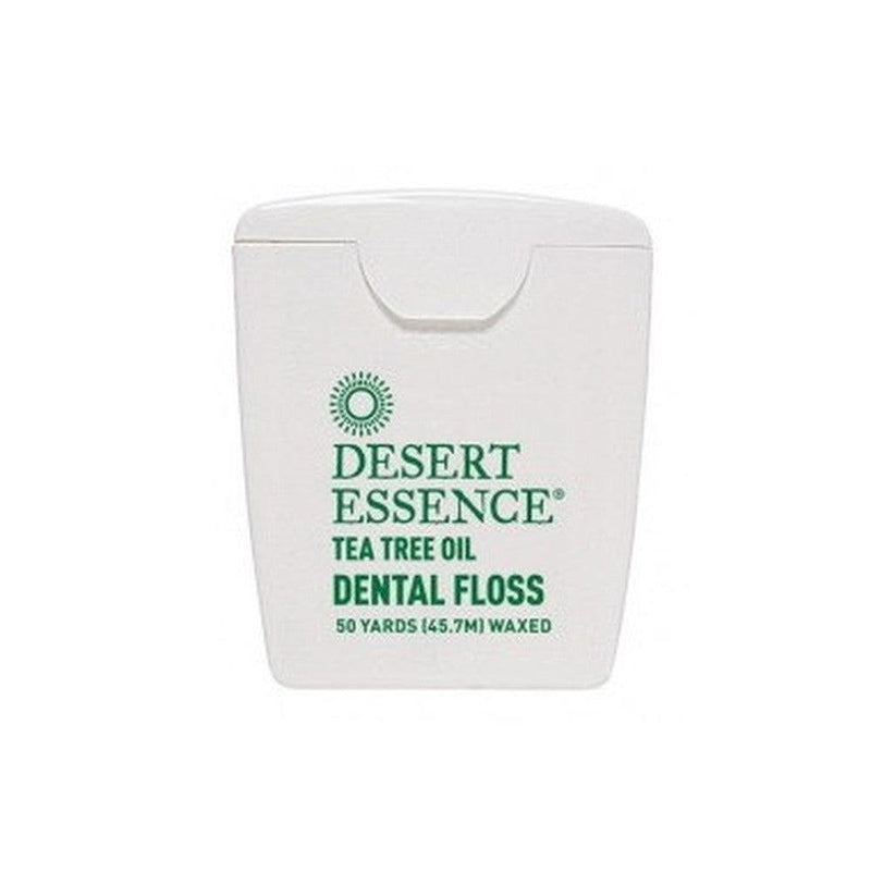 Desert Essence Dental Floss Tea Tree Oil 50 Yards Oral Care at Village Vitamin Store