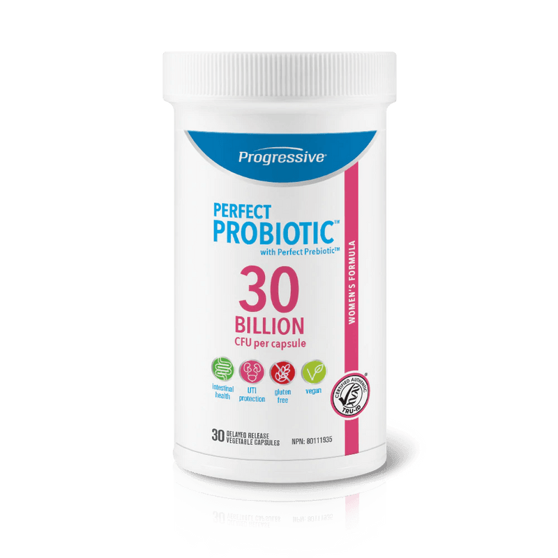 Progressive Perfect Probiotic for Women 30 Billion 30 Veggie Caps Supplements - Women's Probiotics at Village Vitamin Store
