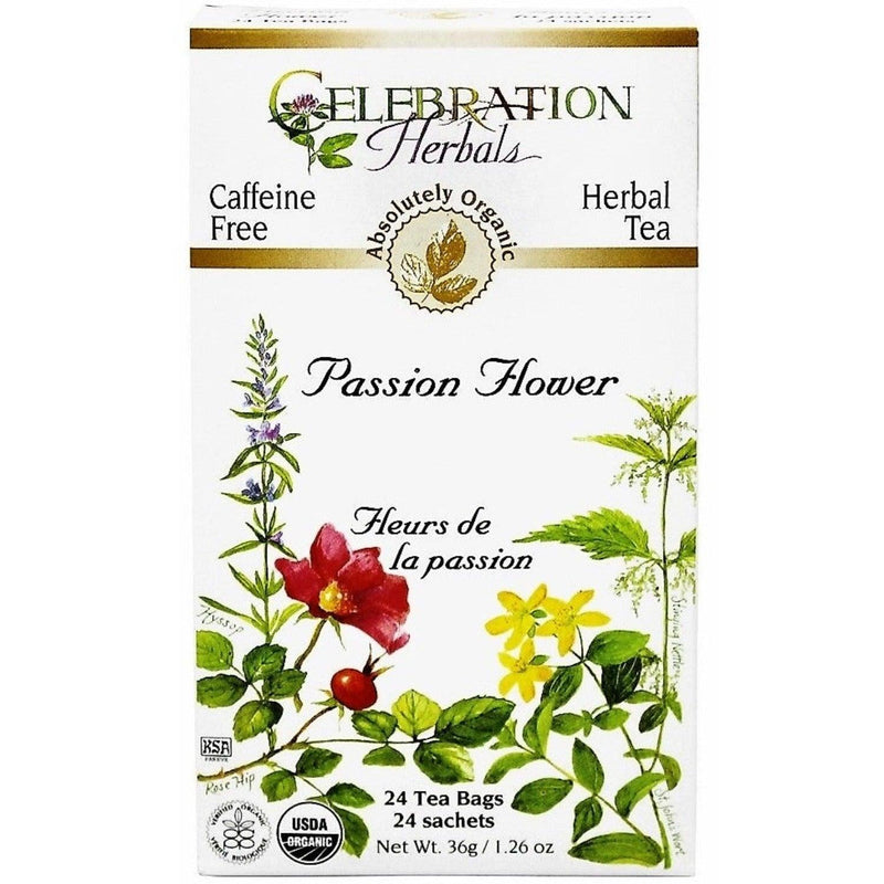 Celebration Herbals Passion Flower 24 Tea Bags Food Items at Village Vitamin Store