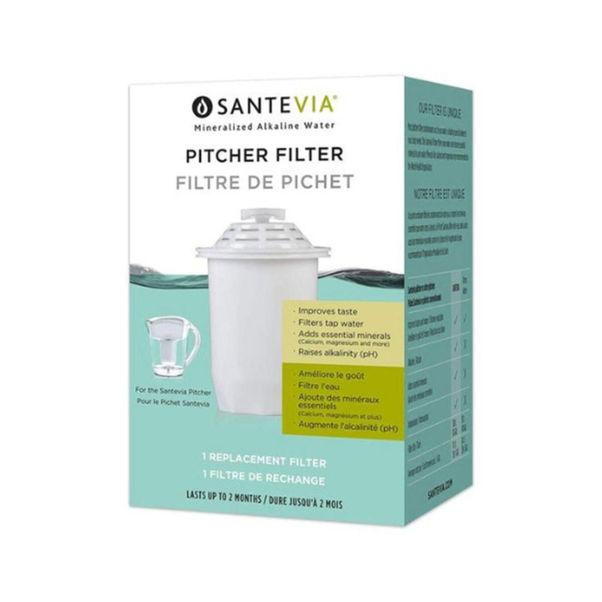 Santevia Alkaline Water Pitcher Filter Classic (Single) Water Filtration at Village Vitamin Store