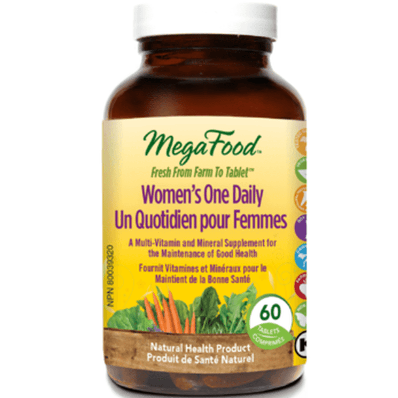 MegaFood Women's One Daily 60 Tab Vitamins - Multivitamins at Village Vitamin Store
