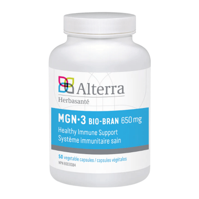 Alterra MGN 3 Bio-Bran 650mg 50 Veggie Caps Supplements at Village Vitamin Store