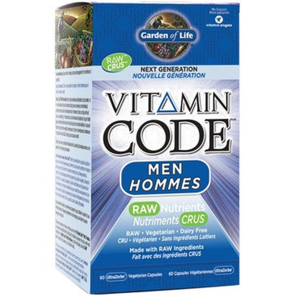 Garden of Life Vitamin Code Men RAW Nutrients 60 Vegetarian Caps Vitamins - Multivitamins at Village Vitamin Store