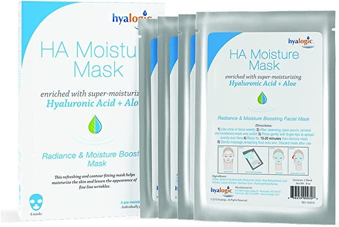 Hyalogic HA Moisture Mask, 0.34 Ounce (Pack of 4) Face Mask at Village Vitamin Store