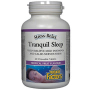 Natural Factors Tranquil Sleep 60 Chewable Tabs Supplements - Sleep at Village Vitamin Store