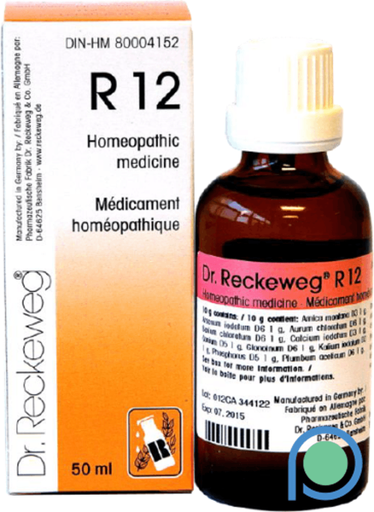 Dr Reckeweg R12 50ml Homeopathic at Village Vitamin Store