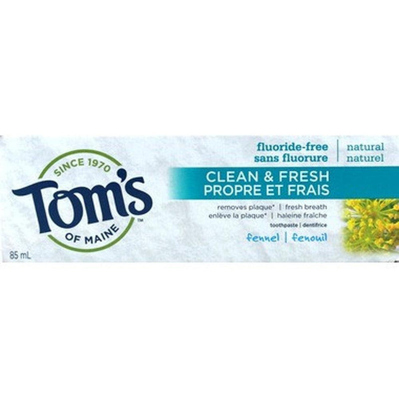 Tom's of Maine Clean & Fresh Fluoride-Free Toothpaste 85ML Toothpaste at Village Vitamin Store