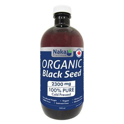Naka Platinum Organic Black Seed 2300mg 500ml Supplements at Village Vitamin Store