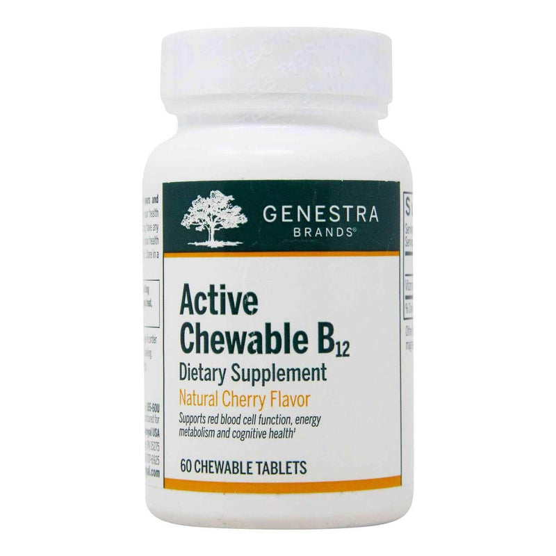 Genestra Chewable Active B12 60 Tabs Vitamins - Vitamin B at Village Vitamin Store