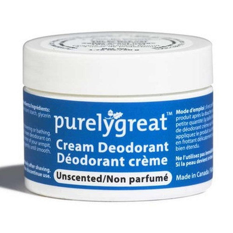 Purelygreat's Unscented Cream Deodorant 50ML Deodorant at Village Vitamin Store