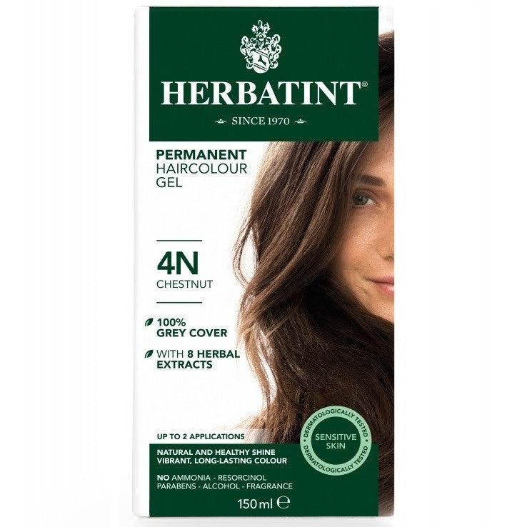 Herbatint Permanent Herbal HairColour Gel 4N Chestnut Hair Colour at Village Vitamin Store