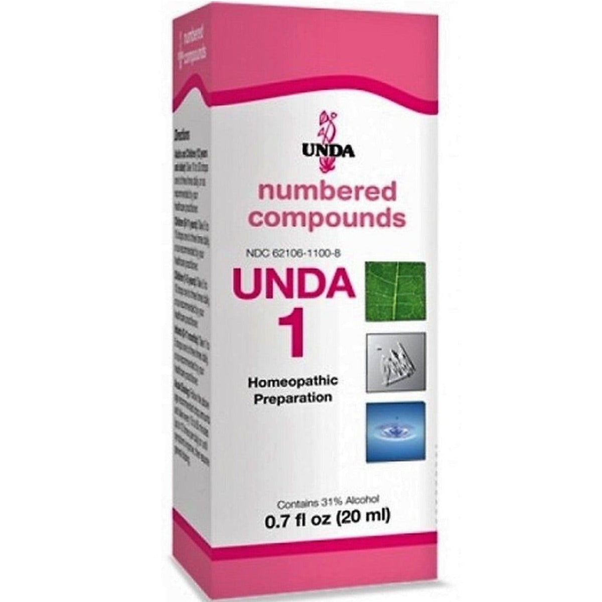 UNDA Numbered Compounds #1 Homeopathic at Village Vitamin Store