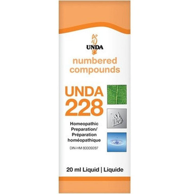 UNDA numbered compounds #228 20ML Homeopathic at Village Vitamin Store