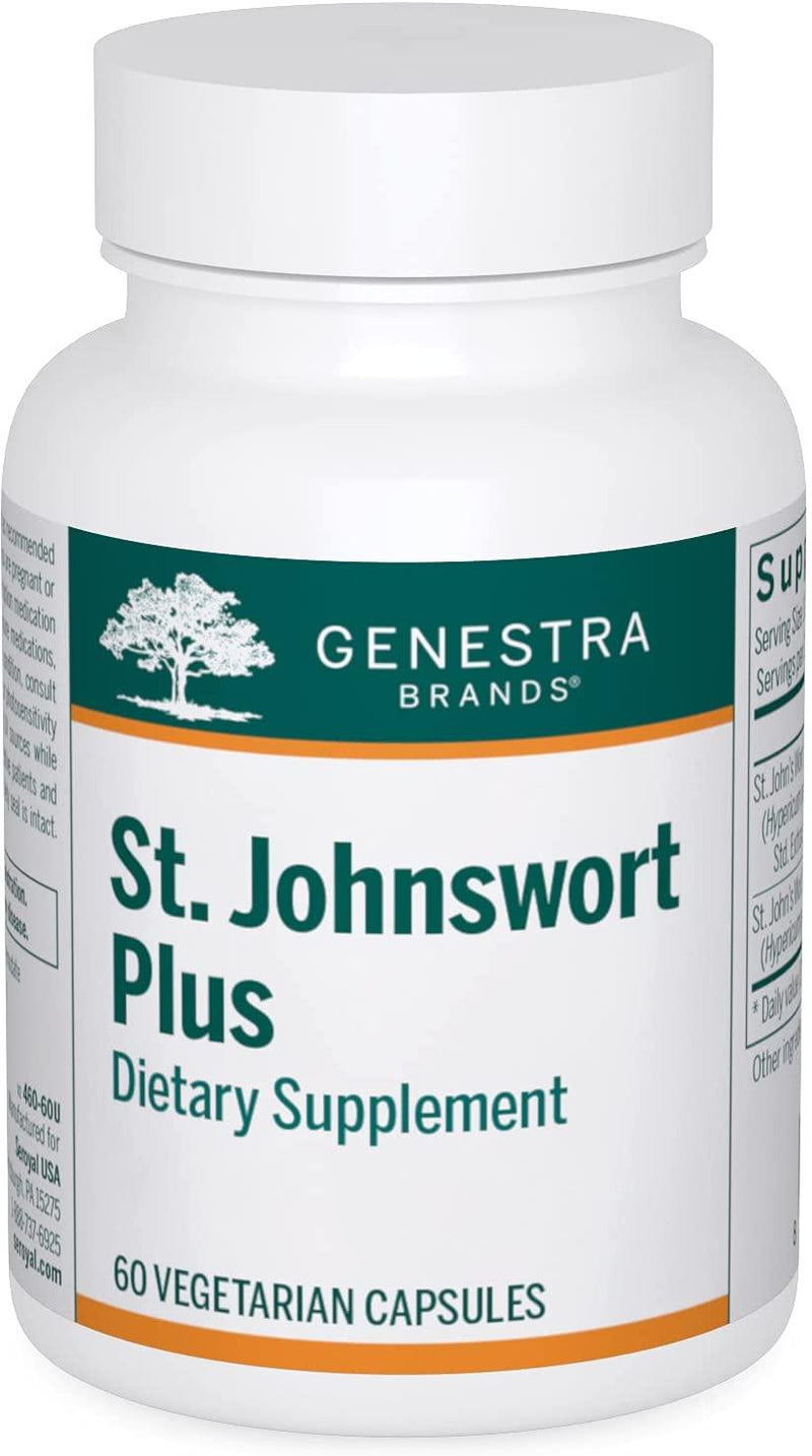 Genestra St. Johnswort Plus 60 Veggie Caps Supplements - Stress at Village Vitamin Store