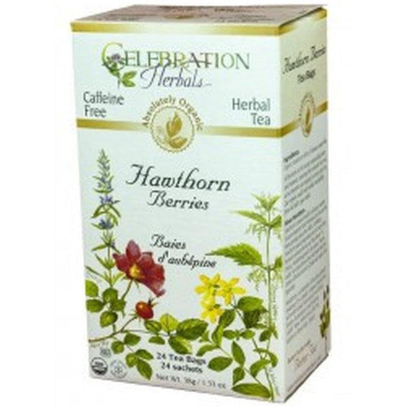 Celebration Herbals Hawthorn Berries 24 Tea Bags Food Items at Village Vitamin Store