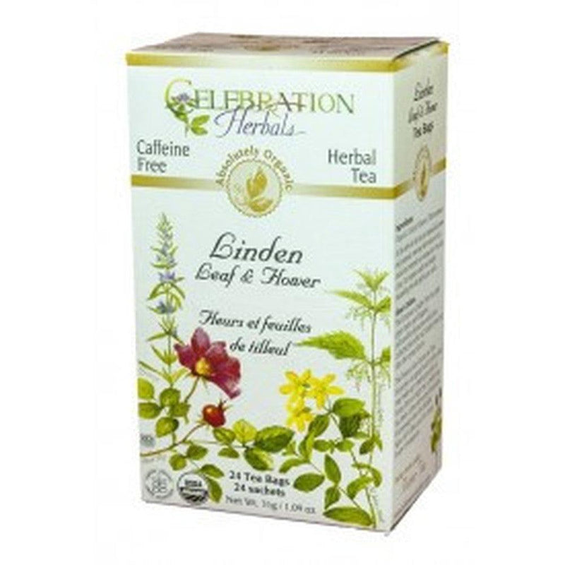 Celebration Herbals Linden Flowers 24 Tea Bags Food Items at Village Vitamin Store