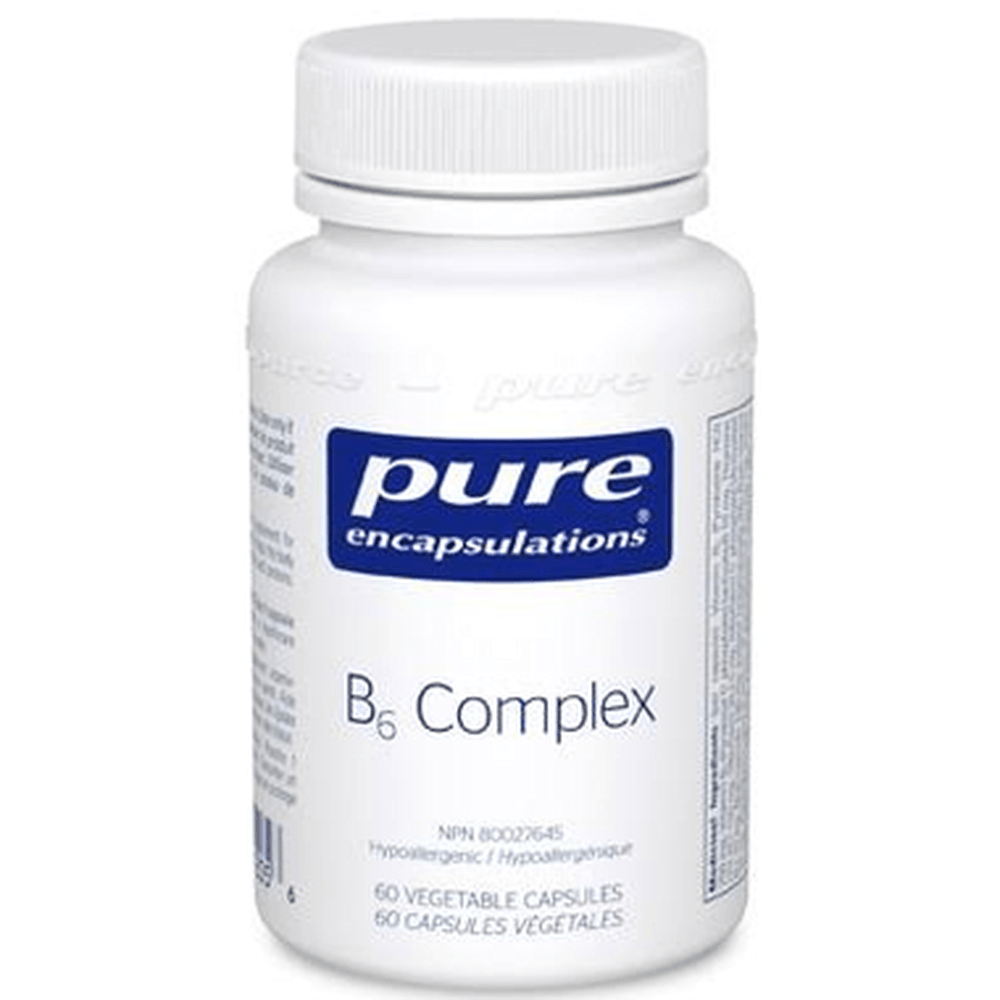 Pure Encapsulations B6 Complex 60 Caps Vitamins - Vitamin B at Village Vitamin Store