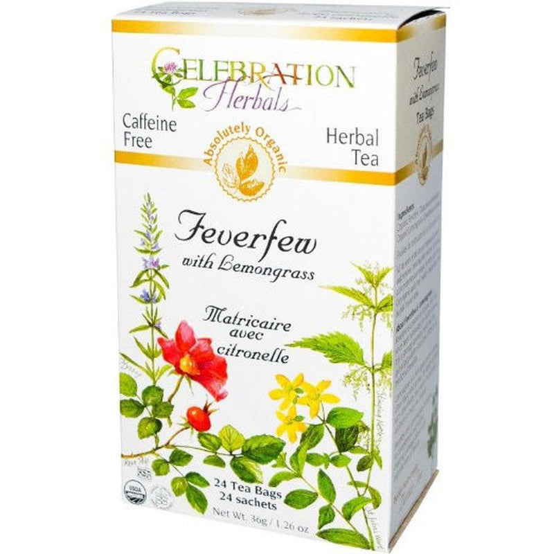 Celebration Herbals Feverfew Lemongrass Tea 24 Tea Bags Food Items at Village Vitamin Store