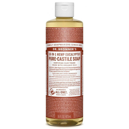 Dr Bronner's 18-In-1 Organic Eucalyptus Soap 473mL Soap & Gel at Village Vitamin Store