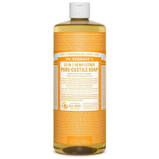 Dr. Bronner's 18-In-1 Pure-Castile Liquid Soap Citrus 946mL Soap & Gel at Village Vitamin Store