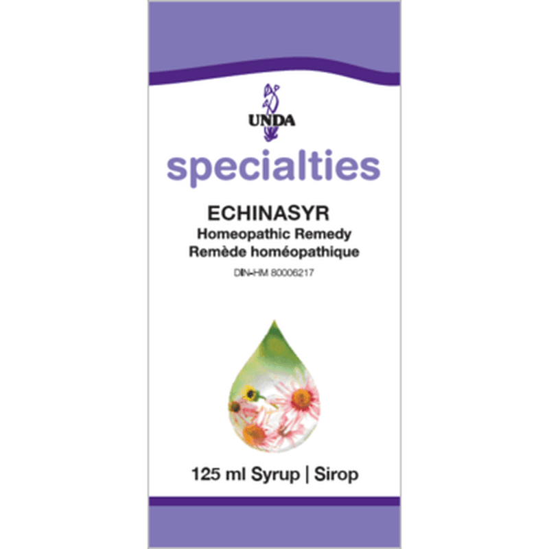 UNDA Specialities Echinasyr Syrup 125ML Homeopathic at Village Vitamin Store