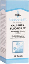 UNDA Tissue Salt Calcarea Fluorica 6X 100 Tabs Homeopathic at Village Vitamin Store